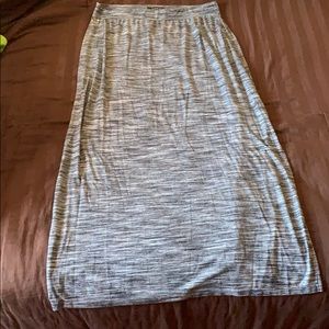 Black and white maxi skirt